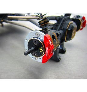 SAMIX エンデューロ ブラス リアブレーキアダプター (スケールブレーキローター&キャリパーセット付) RCEND-4415FS