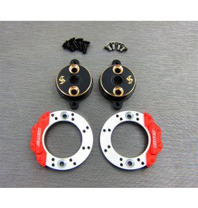 SAMIX エンデューロ ブラス リアブレーキアダプター (スケールブレーキローター&キャリパーセット付) RCEND-4415FS