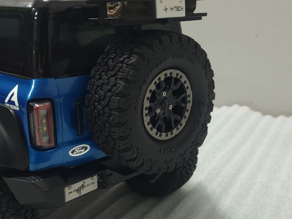 H-TECH RC 1/10 アルミ メタル スケール ホイール (Traxxas TRX4 Bronco 2022 適合) (HTW2.1-04)
