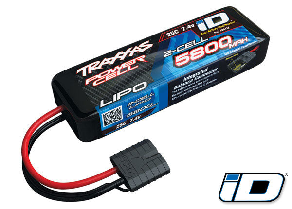トラクサス 純正リポバッテリー 5800mah 7.4v 2 セル 25C  2843X