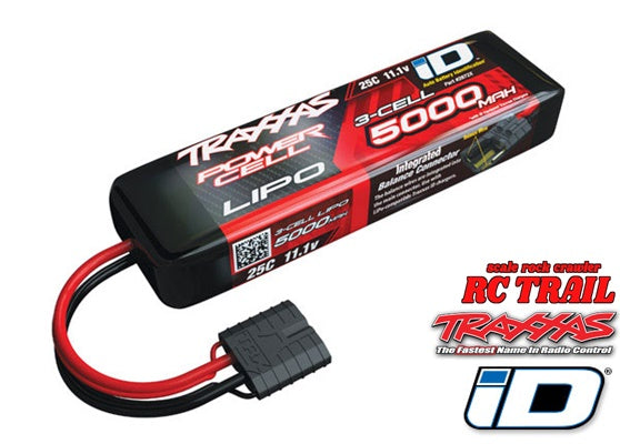 トラクサス LIPOバッテリー 3s 5000mAh 25c iD機能付き TRX4 純正リポ