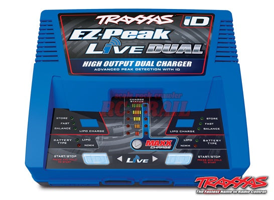 トラクサス  EZ-Peak Live Multi-Chemistry バッテリー充電器 2本同時充電 / Auto iD(2S~4S / 26A / 200W)LIPO/NiMHバッテリー対応 #2973 - RCTRAIL