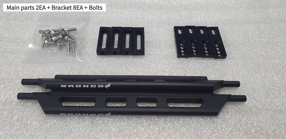 H-TECH フォード ブロンコ 2021適合 アルミニウム メタル ロック スライダー