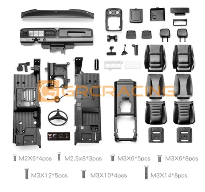 GRC 1979ブロンコ インテリアキット 内装 インナーボディ 組み立て式 1/10 TRX4 - RCTRAIL