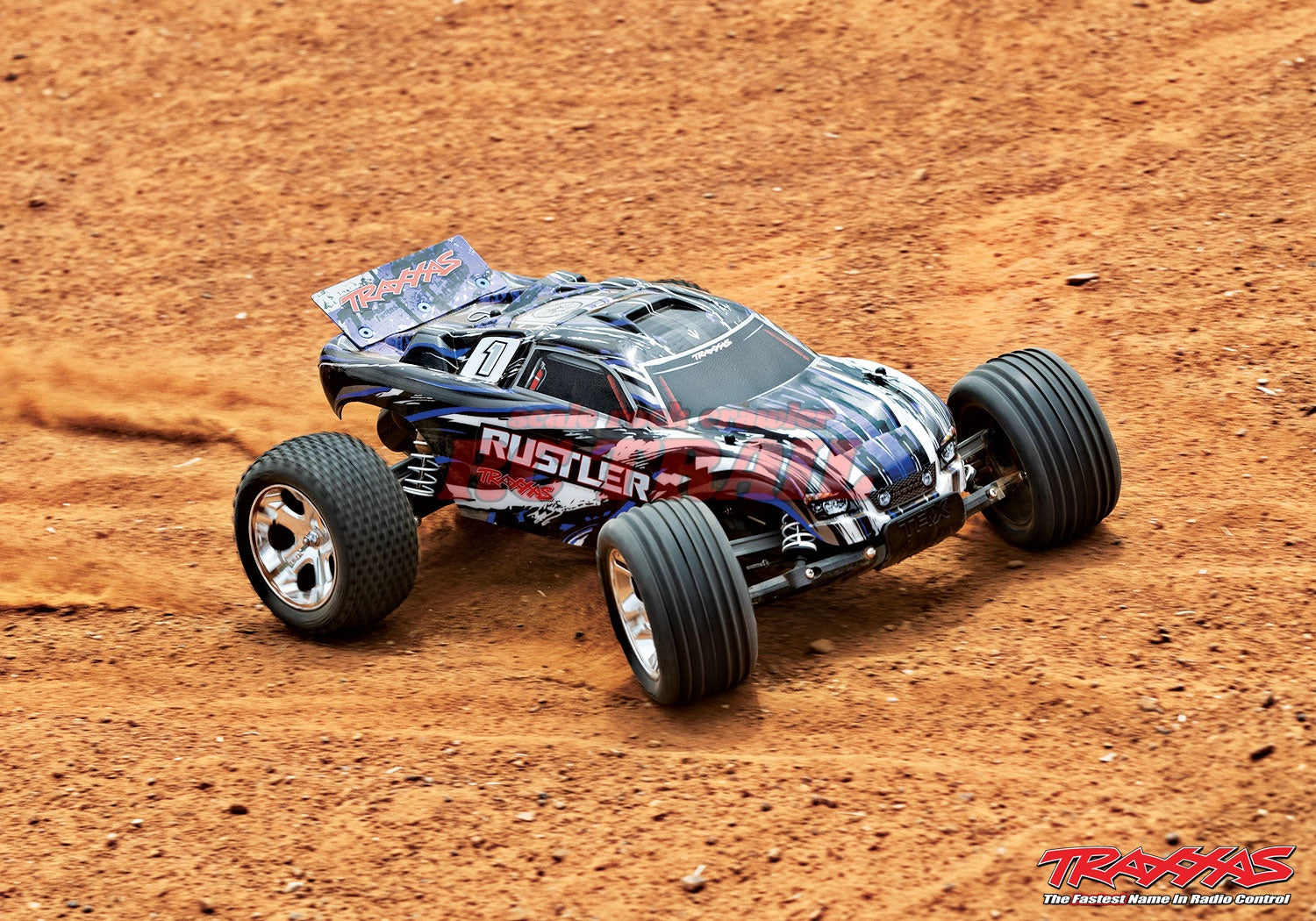 トラクサス Rustler 1/10 RTR 2WD スタジアムトラック(レッド)、XL-5 ESC&TQ2.4GHzラジオ付き Traxxas 37054-4 - RCTRAIL