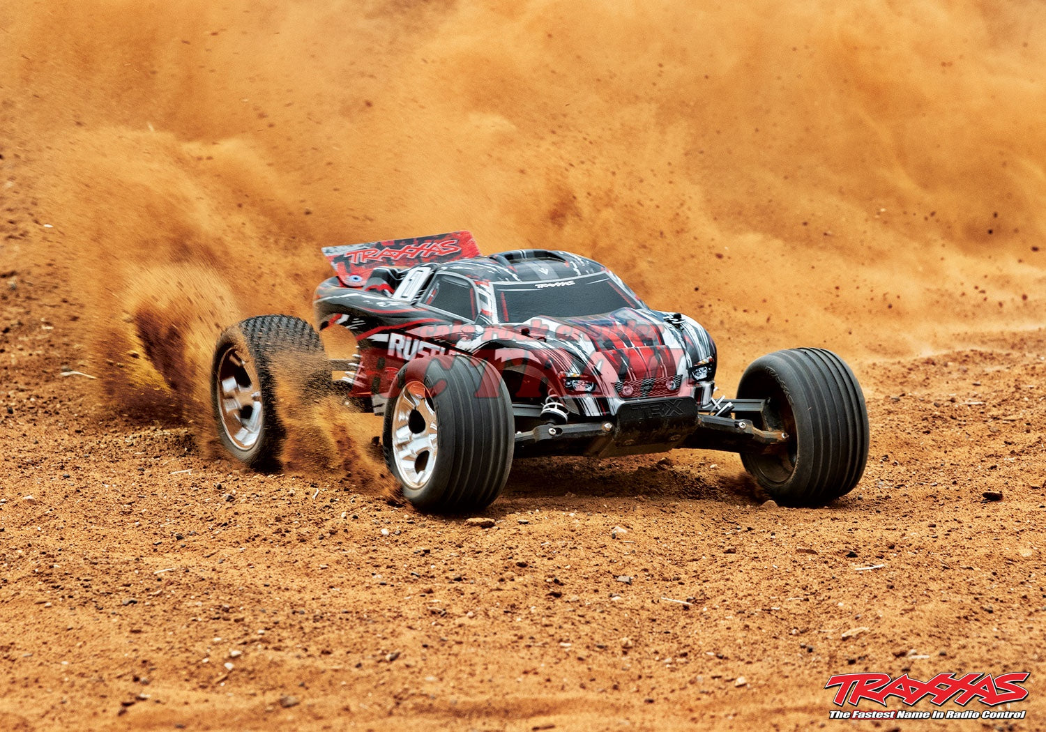 トラクサス Rustler 1/10 RTR 2WD スタジアムトラック(レッド)、XL-5 ESC&TQ2.4GHzラジオ付き Traxxas 37054-4 - RCTRAIL