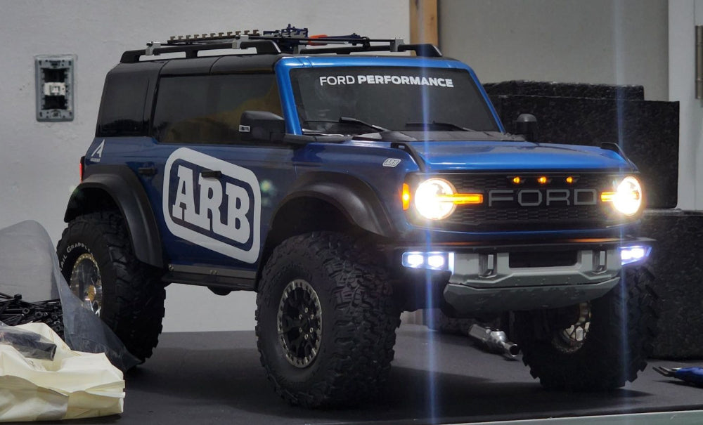 H-TECH RC 1/10 アルミ メタル スケール ホイール (Traxxas TRX4 Bronco 2022 適合) (HTW2.1-04)