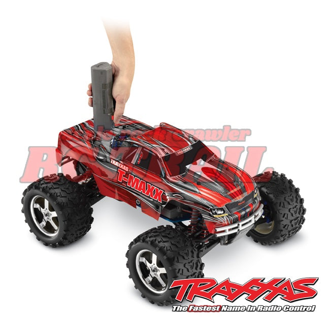 トラクサス T-Maxx 3.3 レッド 4WD RTR エンジンモンスタートラック TQi TSMテレメトリ バッテリー、DC充電器付き Traxxas 49077-3 - RCTRAIL