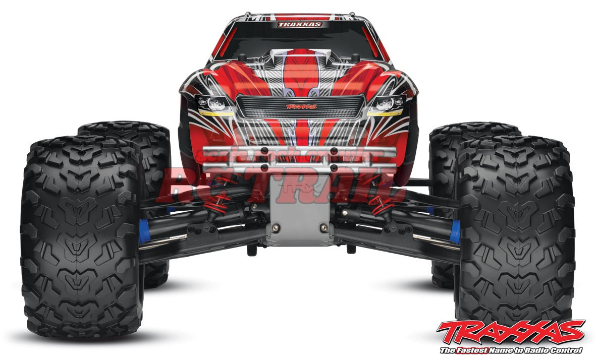トラクサス T-Maxx 3.3 レッド 4WD RTR エンジンモンスタートラック TQi TSMテレメトリ バッテリー、DC充電器付き Traxxas 49077-3 - RCTRAIL