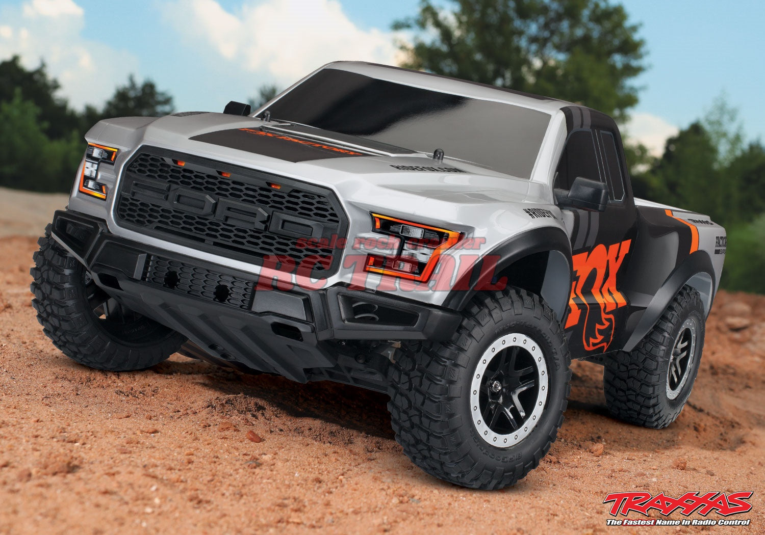 トラクサス フォード F-150 ラプター レッド RTR 1/10 スラッシュ 2WD Truck TQ 2.4GHz プロポ、バッテリー、充電器付き 58094-1 - RCTRAIL