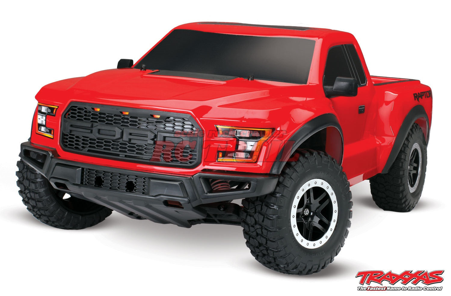 トラクサス フォード F-150 ラプター レッド RTR 1/10 スラッシュ 2WD Truck TQ 2.4GHz プロポ、バッテリー、充電器付き 58094-1 - RCTRAIL