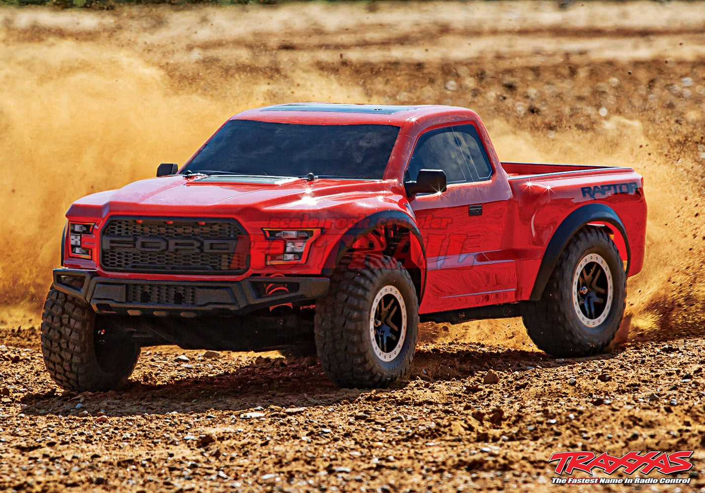 トラクサス フォード F-150 ラプター レッド RTR 1/10 スラッシュ 2WD Truck TQ 2.4GHz プロポ、バッテリー、充電器付き 58094-1 - RCTRAIL
