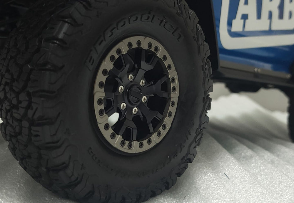 H-TECH RC 1/10 アルミ メタル スケール ホイール (Traxxas TRX4 Bronco 2022 適合) (HTW2.1-04)