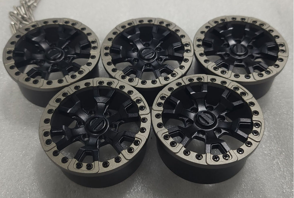 H-TECH RC 1/10 アルミ メタル スケール ホイール (Traxxas TRX4 Bronco 2022 適合) (HTW2.1-04)