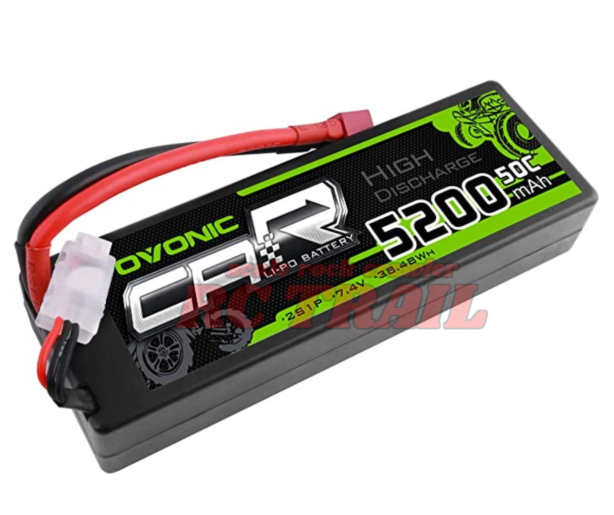リポバッテリー 7.4v 5200mAh 50c T型コネクター - RCTRAIL