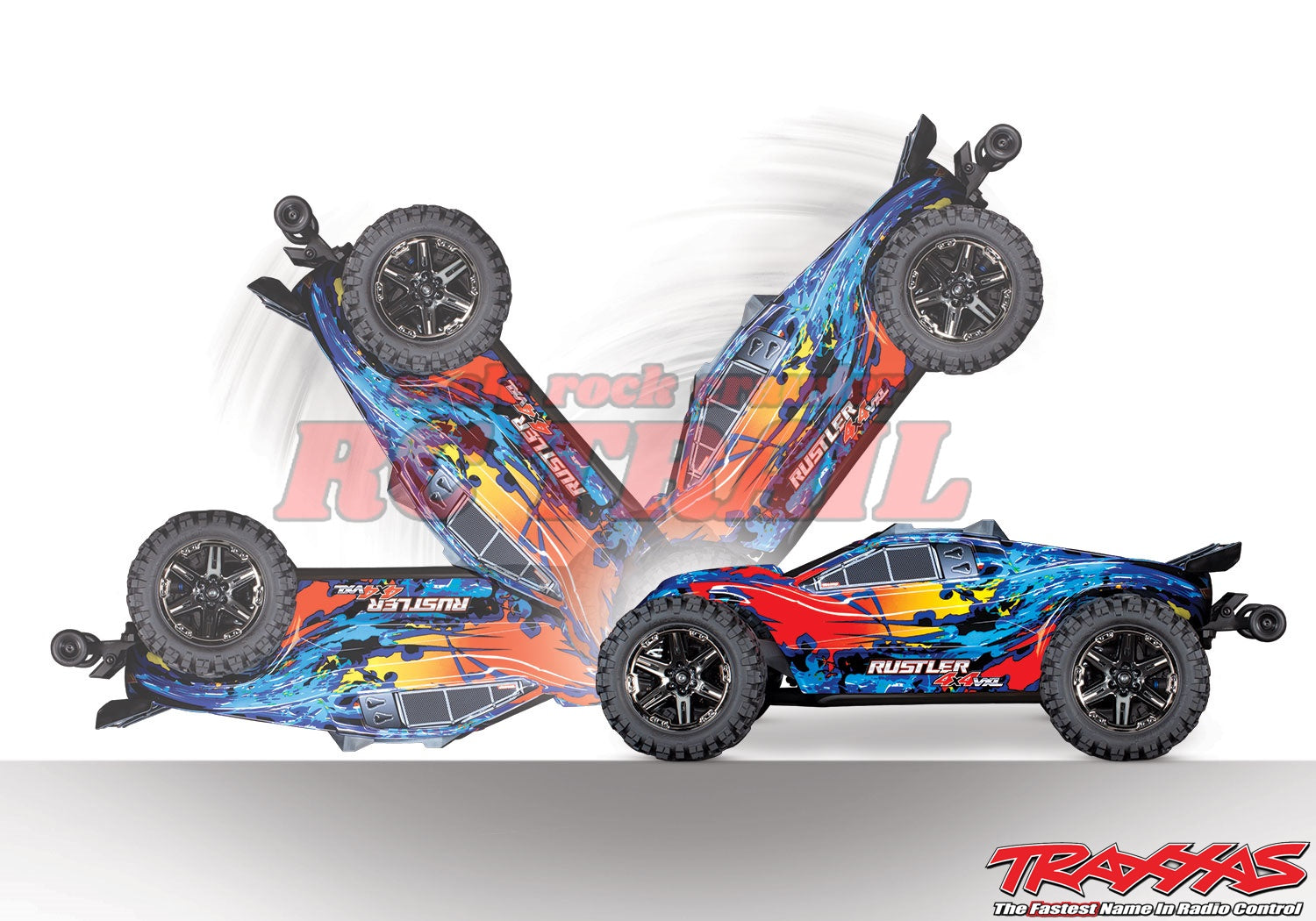 トラクサス ラストラー4X4 VXL レッド&イエロー 67076-4 - RCTRAIL