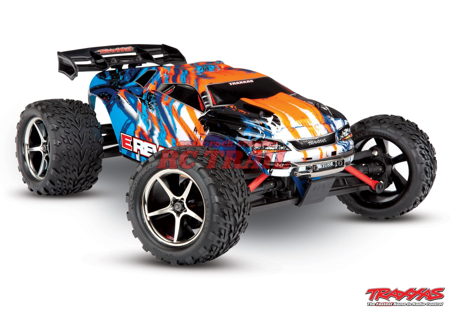 トラクサス E-Revo 1/16 4WD RTRトラック(オレンジ)バッテリー+充電器付き 71054-1 - RCTRAIL