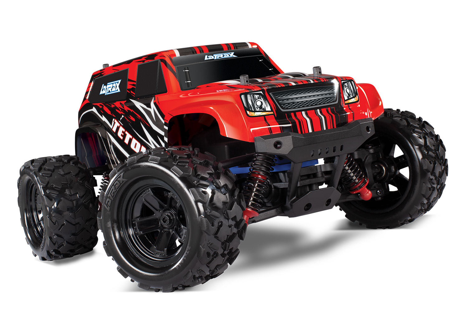 トラクサス　 LaTrax Teton 1/18 4WD RTRモンスタートラック（レッド）バッテリー、DC充電器付き  Traxxas  CB76054-1 - RCTRAIL