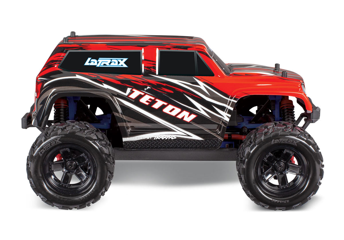 トラクサス　 LaTrax Teton 1/18 4WD RTRモンスタートラック（レッド）バッテリー、DC充電器付き  Traxxas  CB76054-1 - RCTRAIL