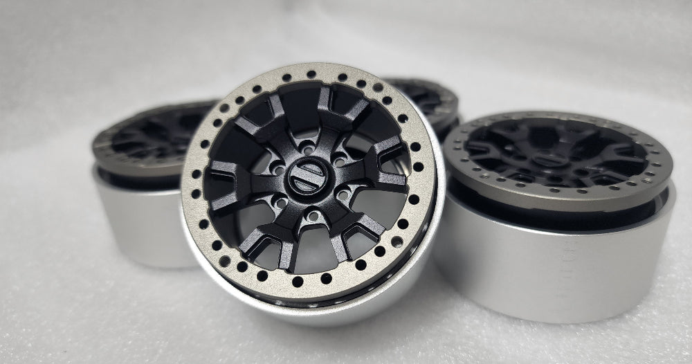 H-TECH RC 1/10 アルミ メタル スケール ホイール (Traxxas TRX4 Bronco 2022 適合) (HTW2.1-04)