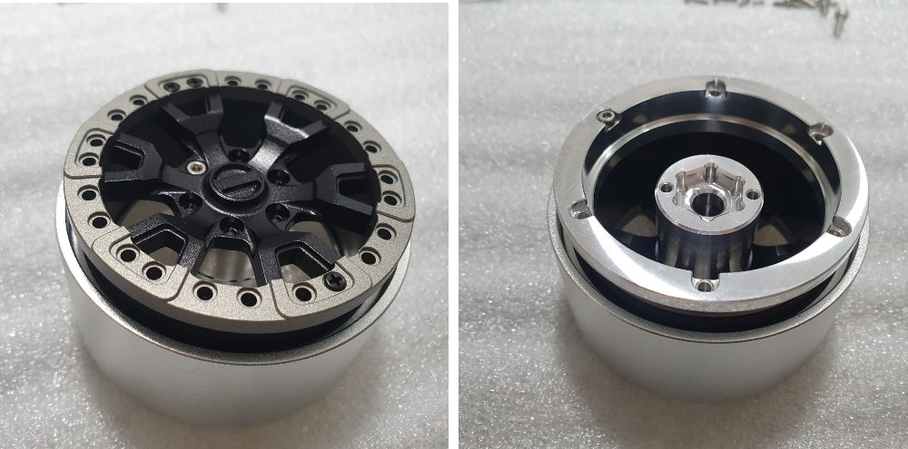 H-TECH RC 1/10 アルミ メタル スケール ホイール (Traxxas TRX4 Bronco 2022 適合) (HTW2.1-04)