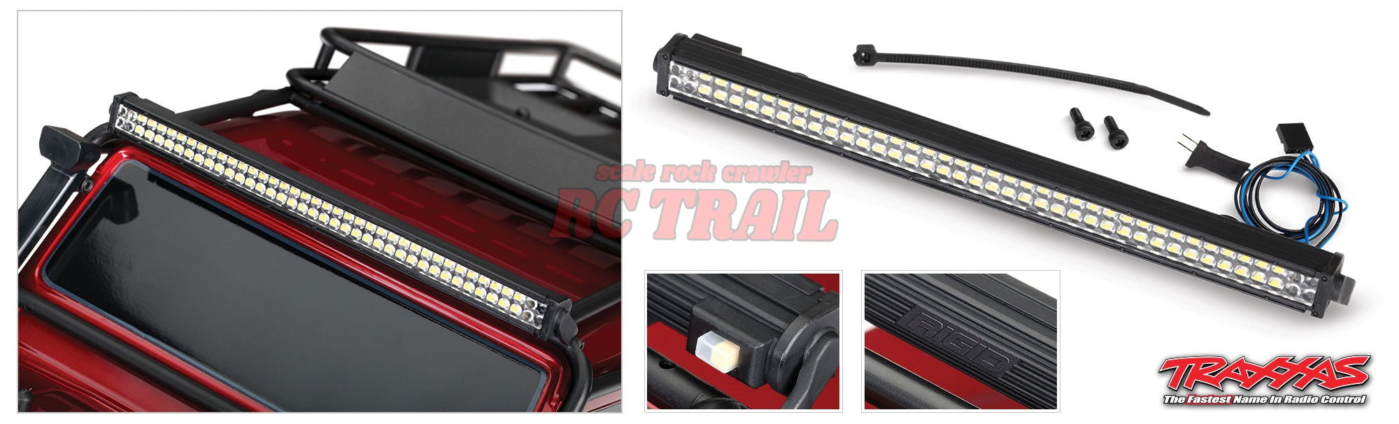 トラクサス TRX4 ディフェンダーD110 LEDライトフルセット Rigid Complete LED Light Set 8095 - RCTRAIL