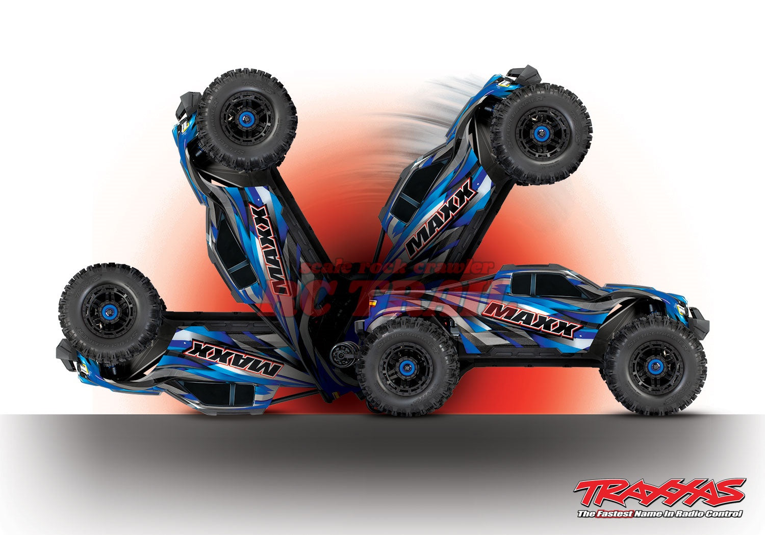トラクサス Maxx WideMaxx ブルーX RTR 1 / 10ブラシレス4WDモンスタートラック TQi2.4GHzプロポ TSM付き Traxxas 89086-4 - RCTRAIL