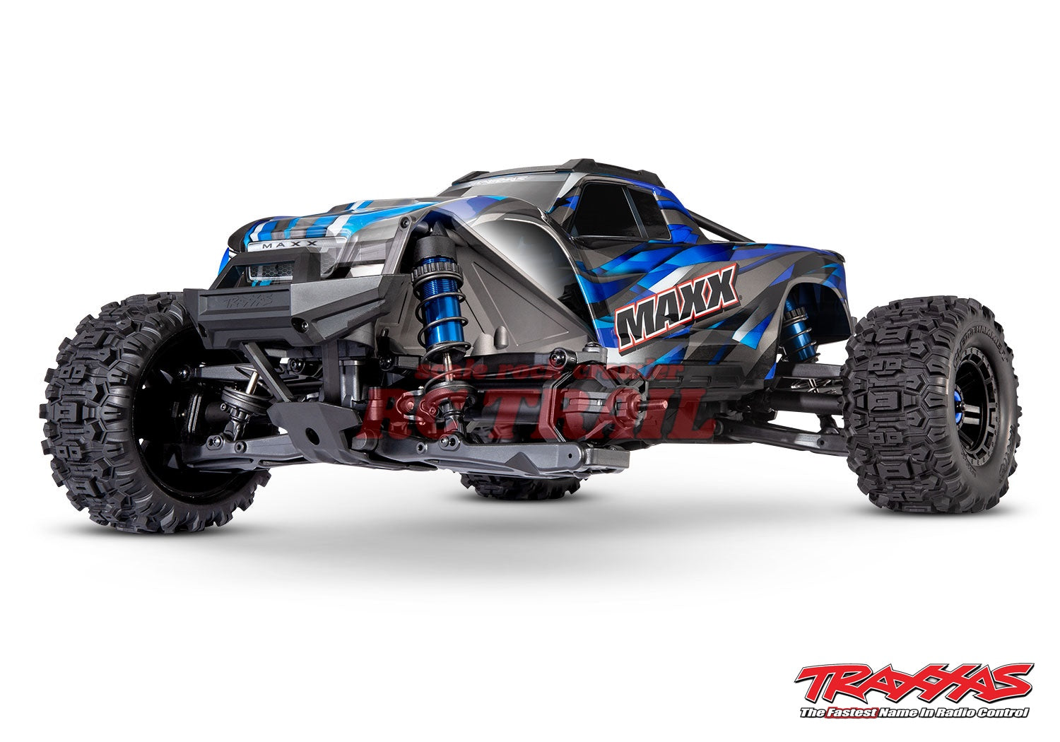 トラクサス Maxx WideMaxx ブルーX RTR 1 / 10ブラシレス4WDモンスタートラック TQi2.4GHzプロポ TSM付き Traxxas 89086-4 - RCTRAIL