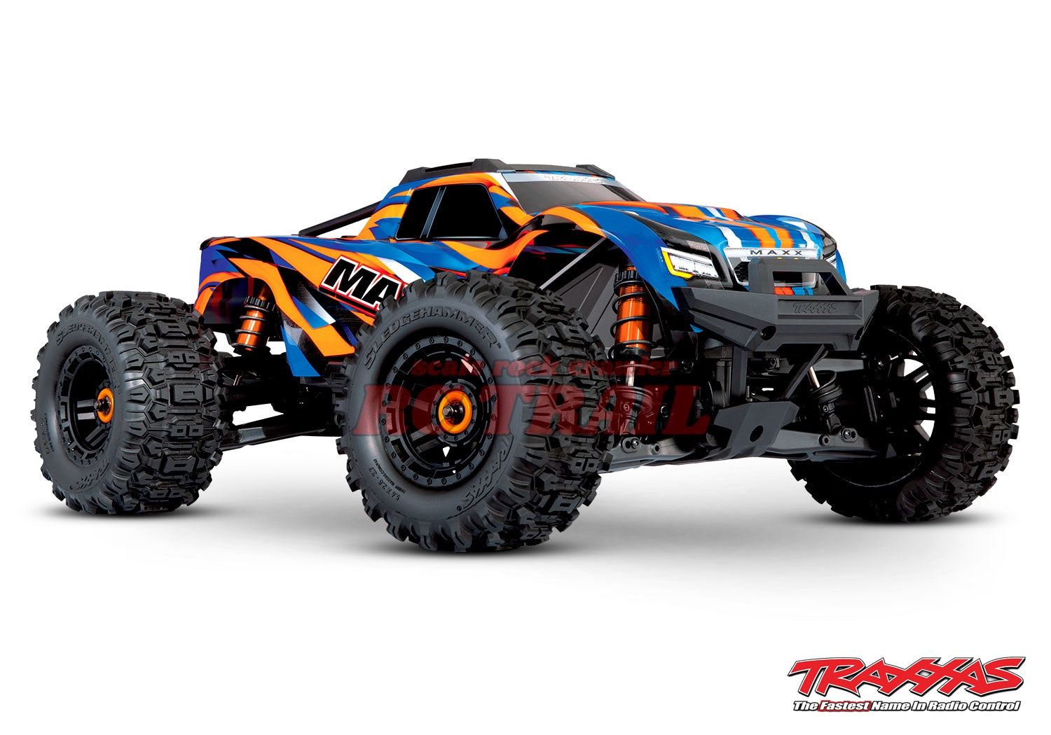 トラクサス Maxx WideMaxx オレンジX RTR 1 / 10ブラシレス4WDモンスタートラック TQi2.4GHzプロポ TSM付き Traxxas 89086-4 - RCTRAIL
