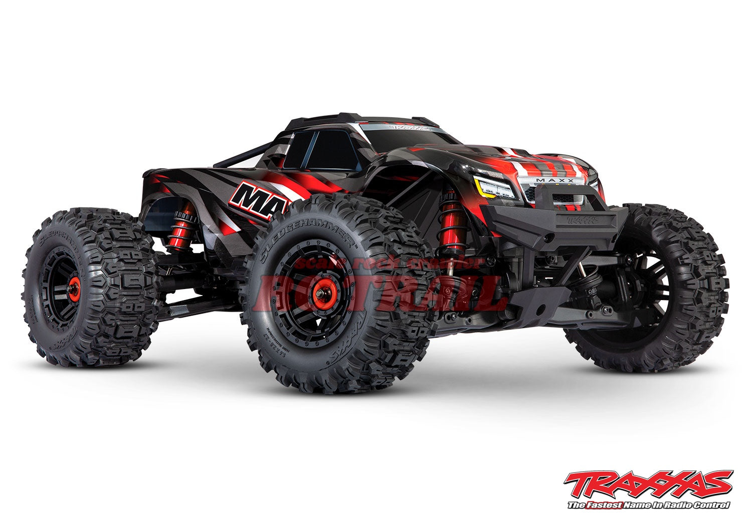 トラクサス Maxx WideMaxx レッドX RTR 1 / 10ブラシレス4WDモンスタートラック TQi2.4GHzプロポ TSM付き Traxxas 89086-4 - RCTRAIL