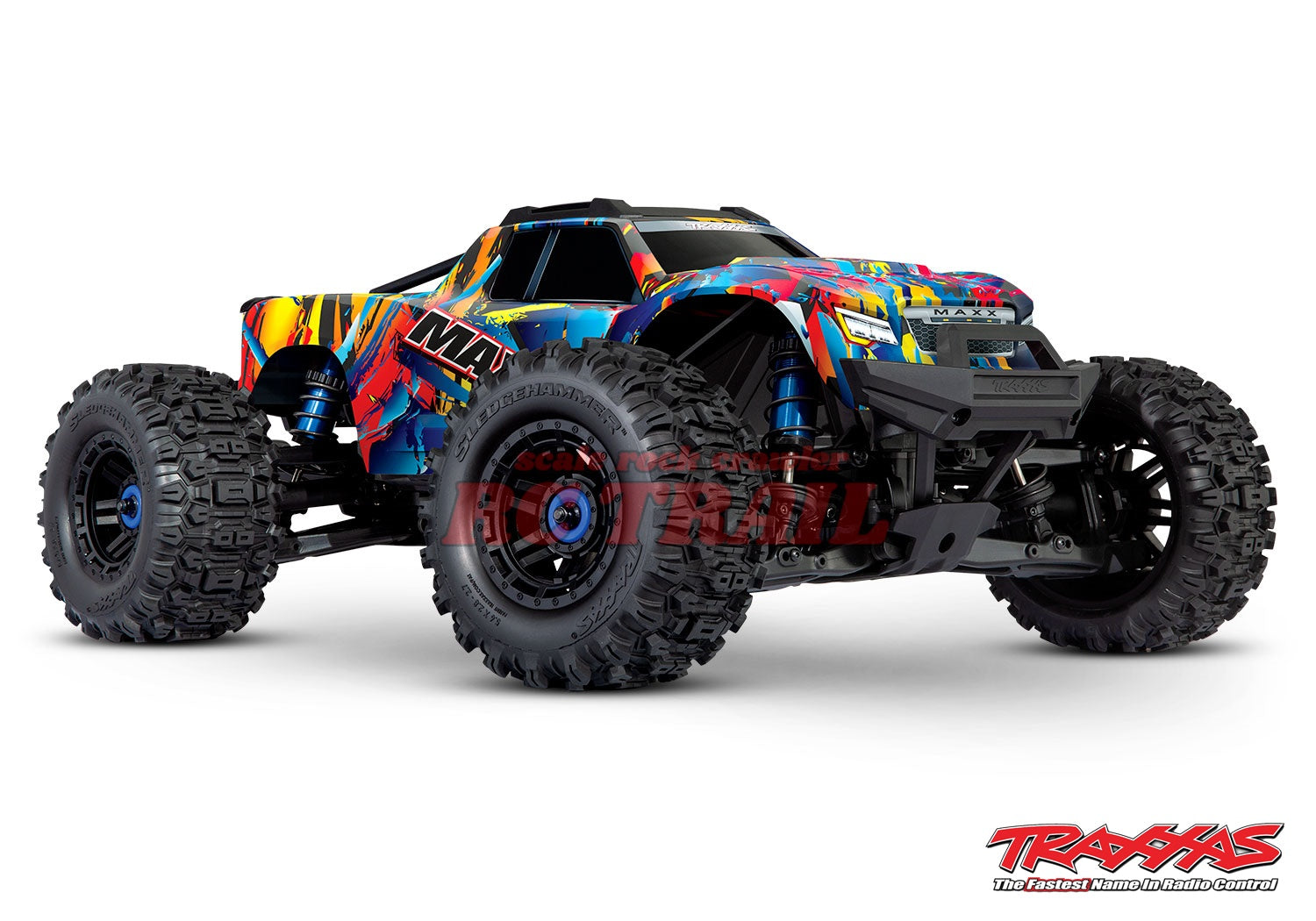 トラクサス Maxx WideMaxx ロックンロール RTR 1 / 10ブラシレス4WDモンスタートラック TQi2.4GHzプロポ TSM付き Traxxas 89086-4 - RCTRAIL