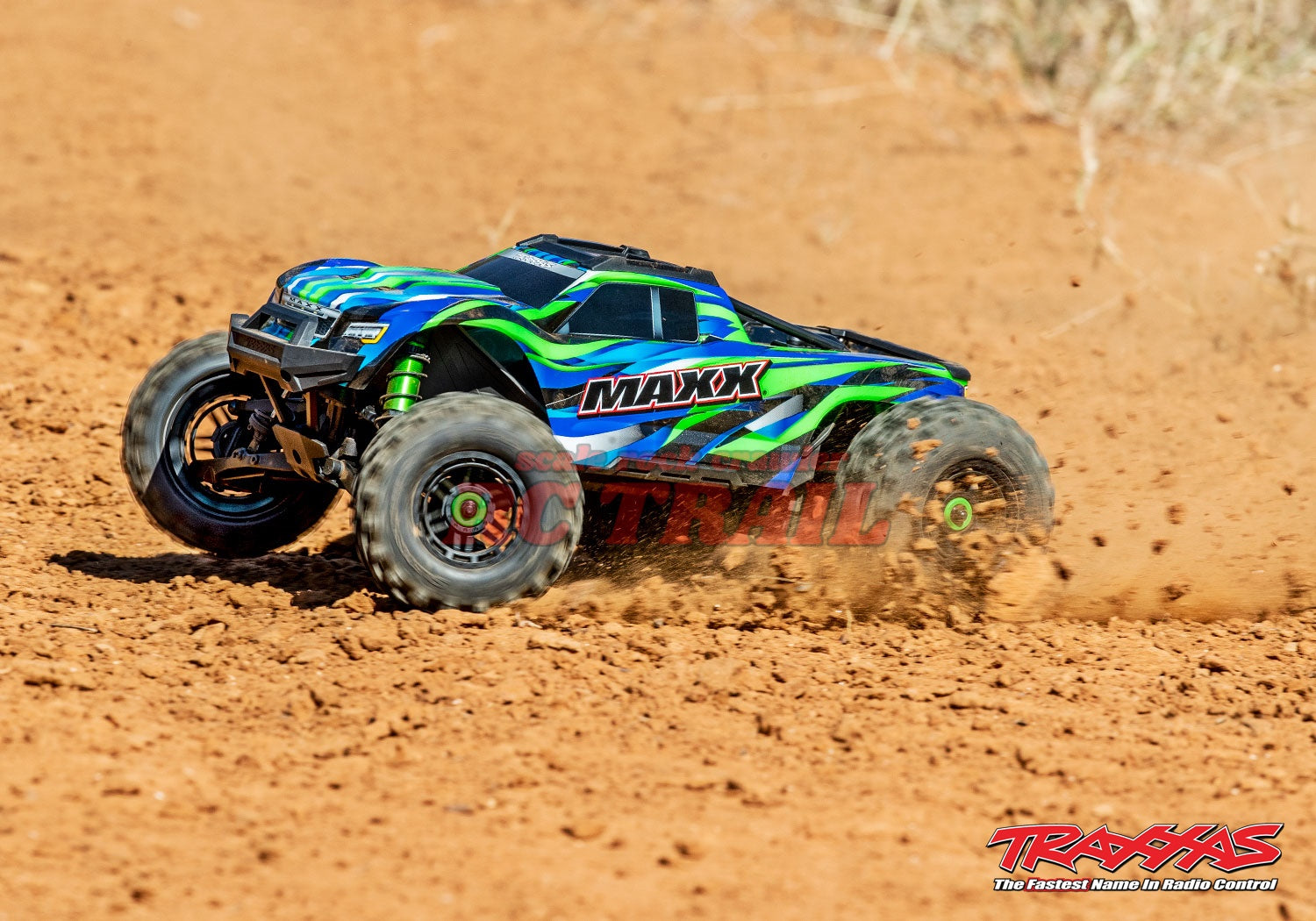 トラクサス Maxx WideMaxx グリーンX RTR 1 / 10ブラシレス4WDモンスタートラック TQi2.4GHzプロポ TSM付き Traxxas 89086-4 - RCTRAIL