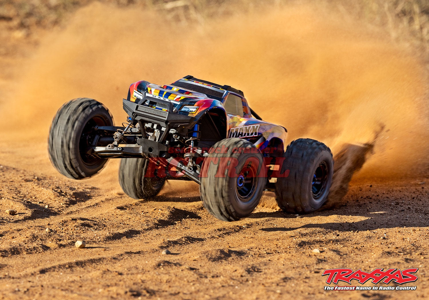 トラクサス Maxx WideMaxx イエロー&レッドX RTR 1 / 10ブラシレス4WDモンスタートラック TQi2.4GHzプロポ TSM付き Traxxas 89086-4 - RCTRAIL