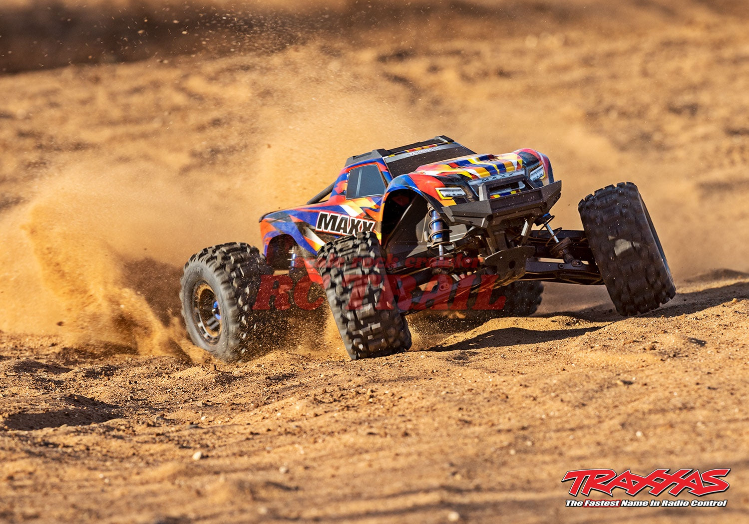 トラクサス Maxx WideMaxx イエロー&レッドX RTR 1 / 10ブラシレス4WDモンスタートラック TQi2.4GHzプロポ TSM付き Traxxas 89086-4 - RCTRAIL