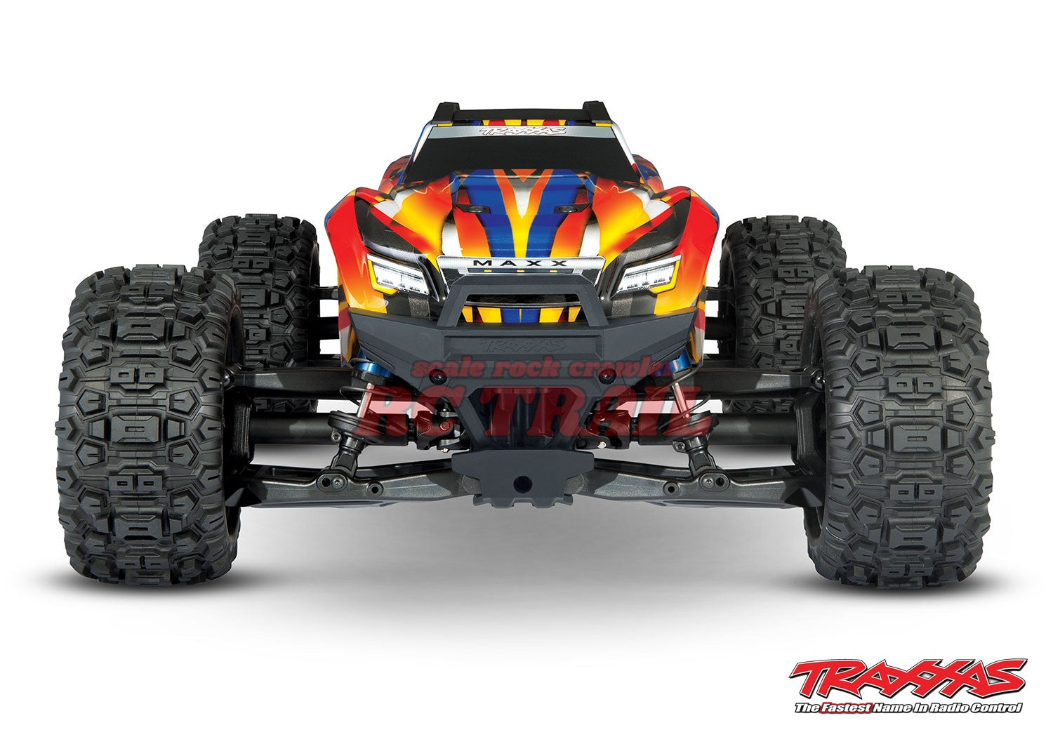トラクサス Maxx WideMaxx イエロー&レッドX RTR 1 / 10ブラシレス4WDモンスタートラック TQi2.4GHzプロポ TSM付き Traxxas 89086-4 - RCTRAIL