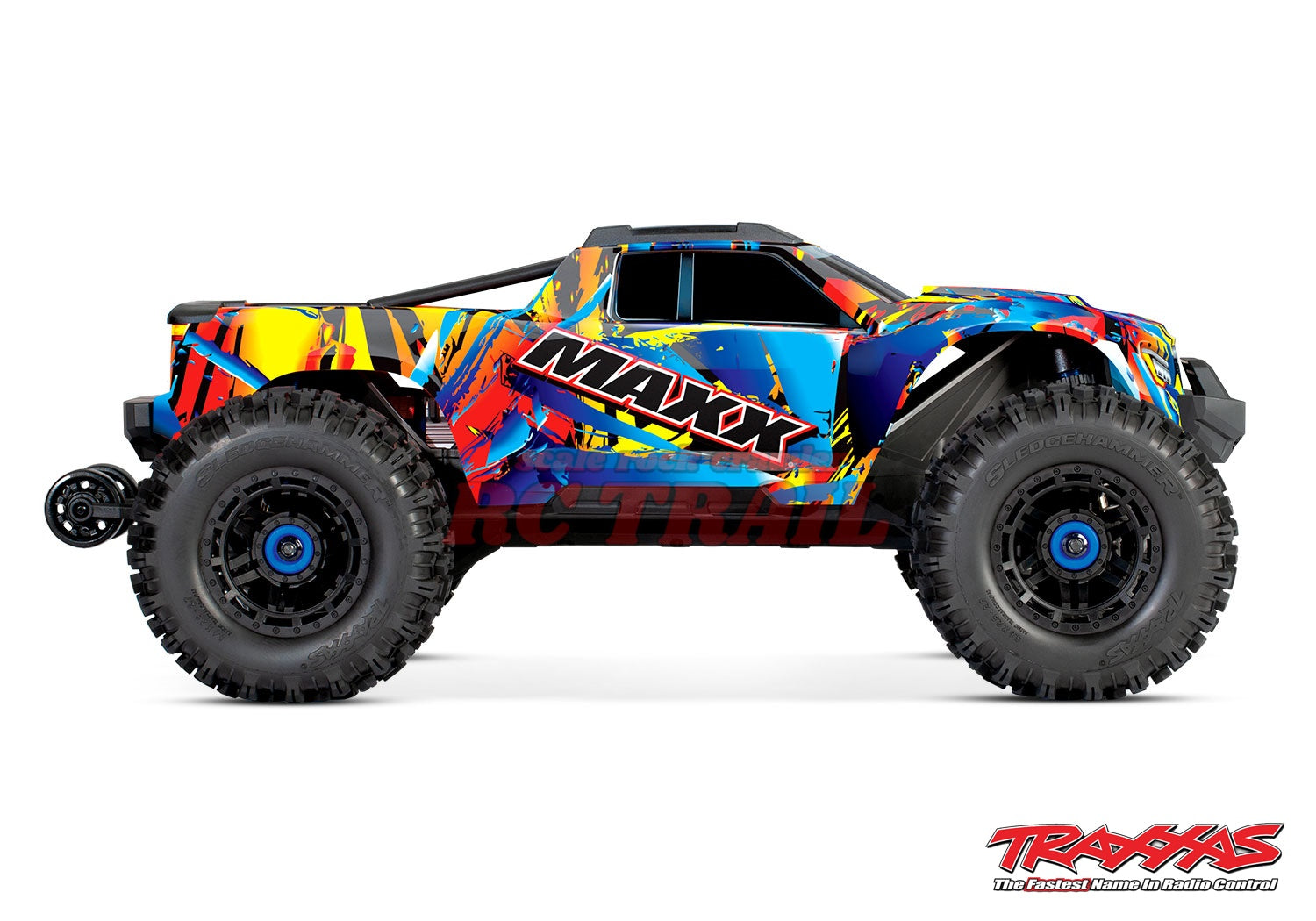 トラクサス Maxx WideMaxx ロックンロール RTR 1 / 10ブラシレス4WDモンスタートラック TQi2.4GHzプロポ TSM付き Traxxas 89086-4 - RCTRAIL