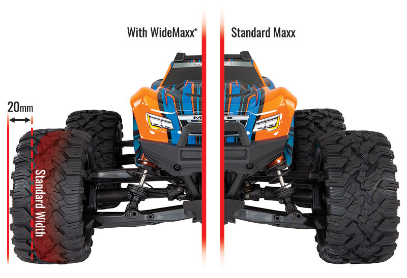 トラクサス Maxx WideMaxxサスペンションキット(ブラック)Traxxas 8995 - RCTRAIL