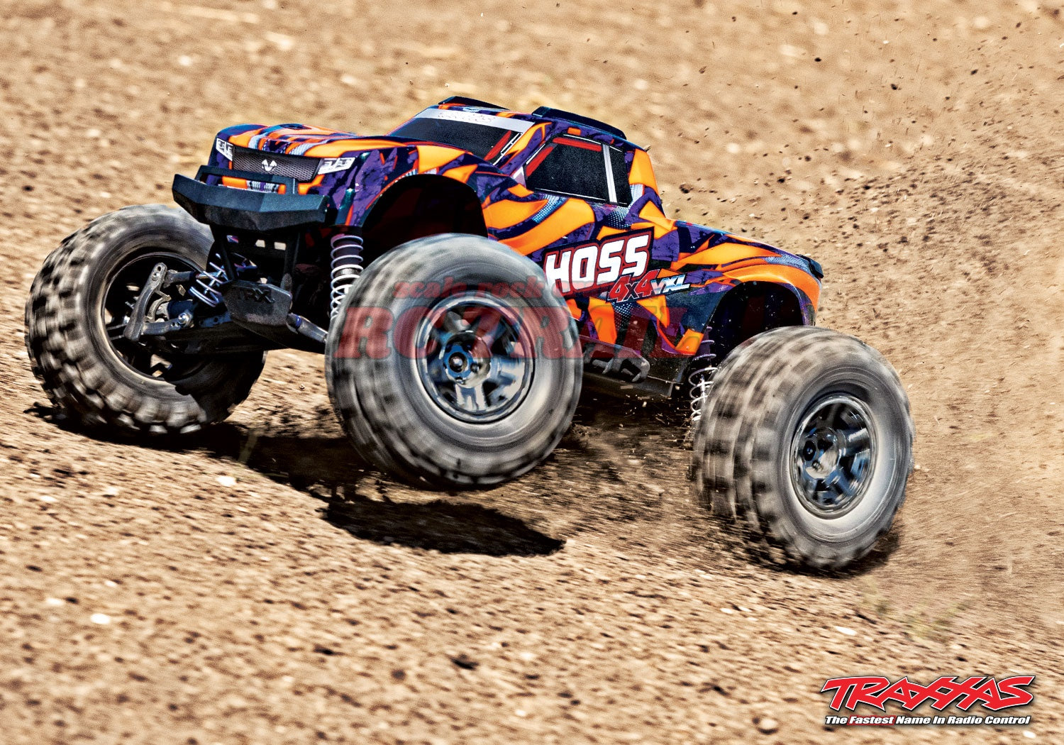 トラクサス Hoss VXL 3S 1/10 4X4 4WDブラシレス RTR モンスタートラック(オレンジ)、TQi 2.4GHzプロポ、TSM、自動転倒回復付き traxxas 90076-4 - RCTRAIL