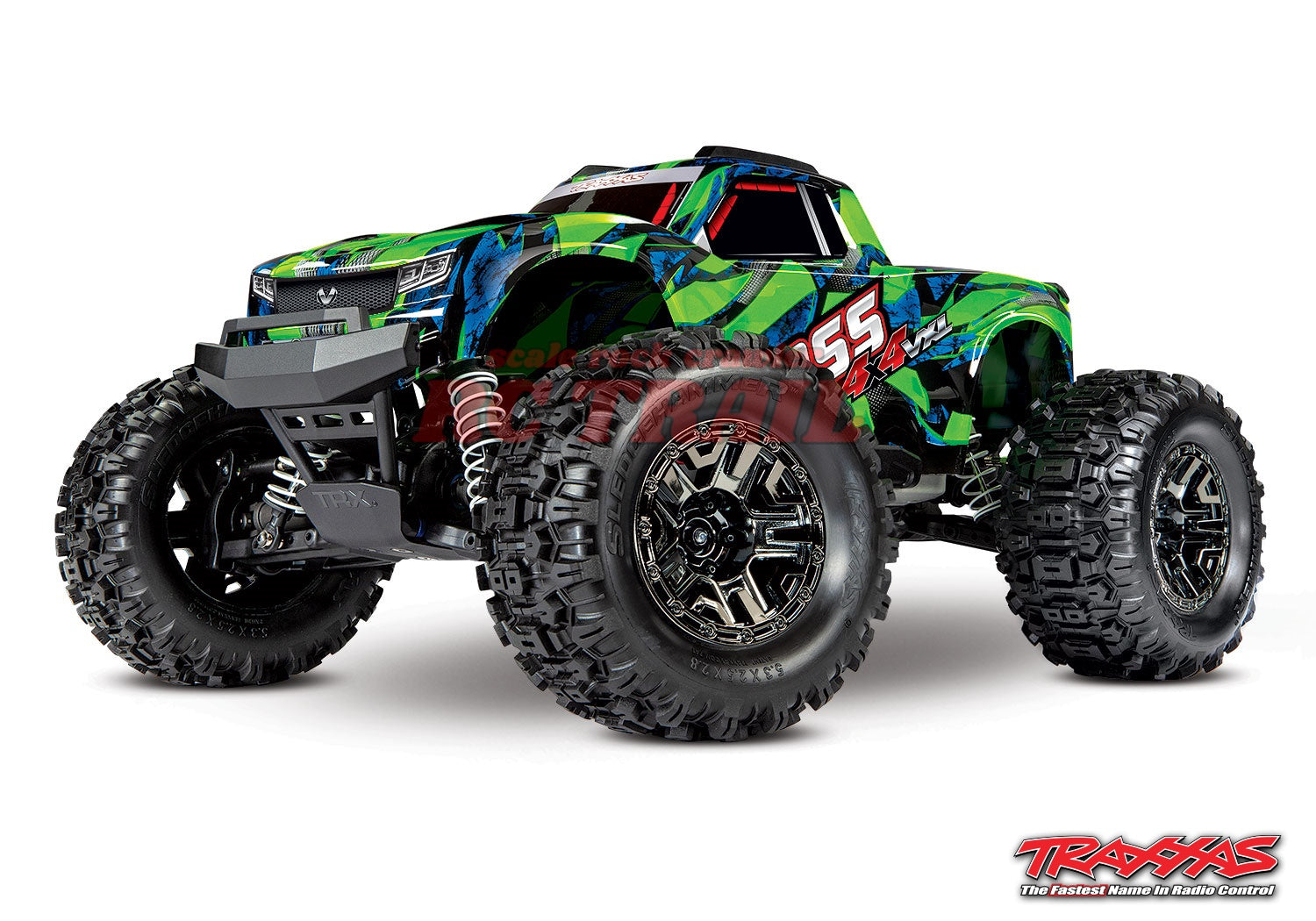 トラクサス Hoss VXL 3S 1/10 4X4 4WDブラシレス RTR モンスタートラック(グリーン)、TQi 2.4GHzプロポ、TSM、自動転倒回復付き traxxas 90076-4 - RCTRAIL