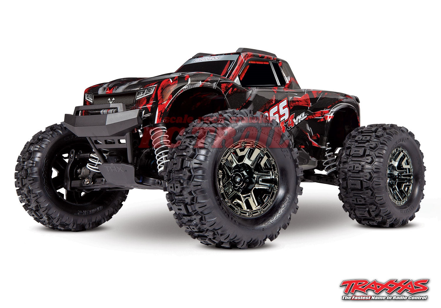 トラクサス Hoss VXL 3S 1/10 4X4 4WDブラシレス RTR モンスタートラック(レッド)、TQi 2.4GHzプロポ、TSM、自動転倒回復付き traxxas 90076-4 - RCTRAIL