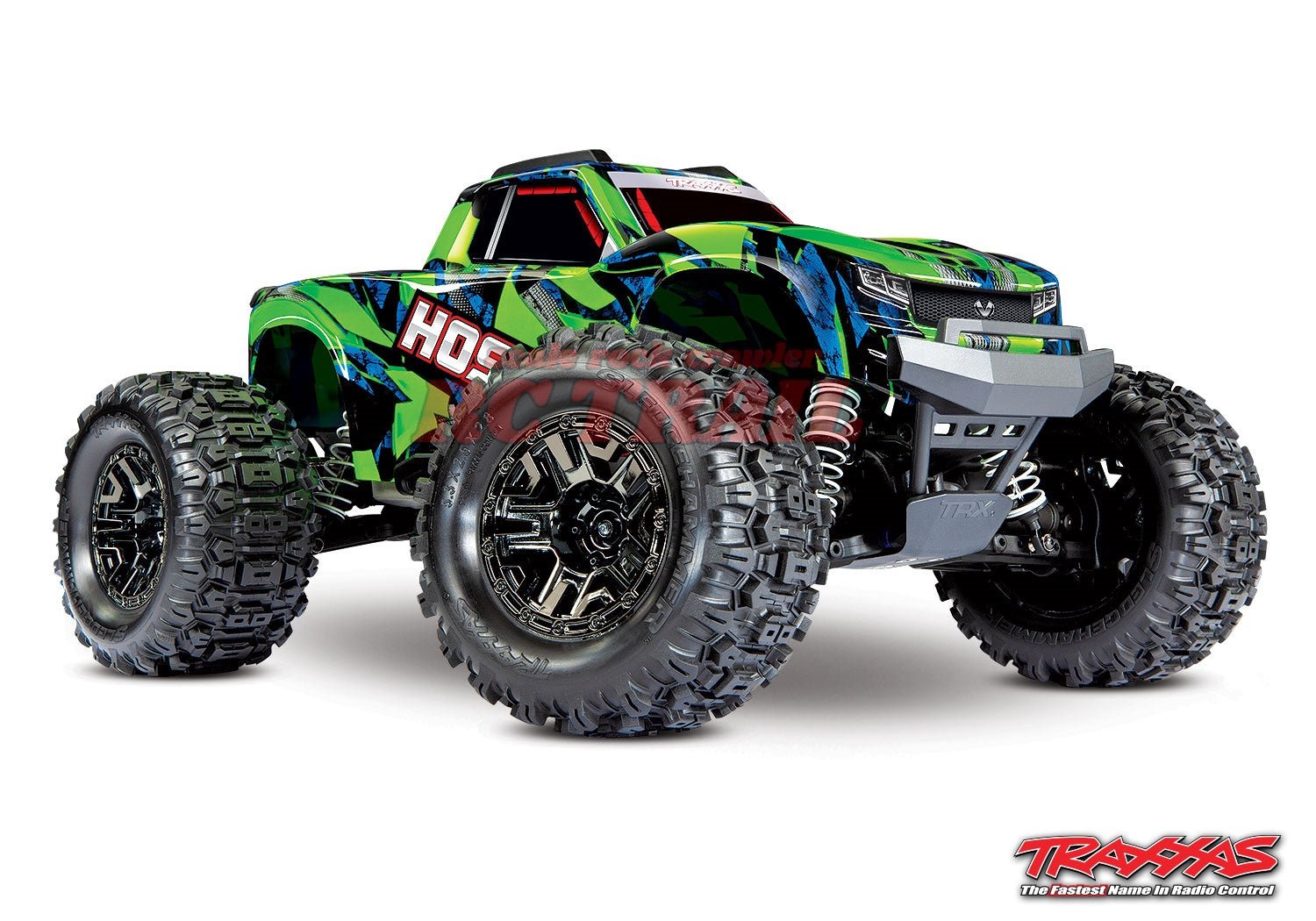 トラクサス Hoss VXL 3S 1/10 4X4 4WDブラシレス RTR モンスタートラック(グリーン)、TQi 2.4GHzプロポ、TSM、自動転倒回復付き traxxas 90076-4 - RCTRAIL