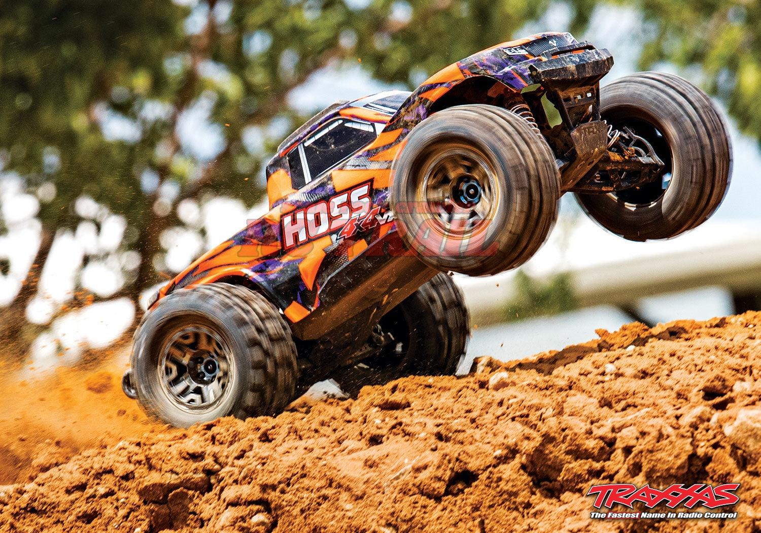 トラクサス Hoss VXL 3S 1/10 4X4 4WDブラシレス RTR モンスタートラック(オレンジ)、TQi 2.4GHzプロポ、TSM、自動転倒回復付き traxxas 90076-4 - RCTRAIL