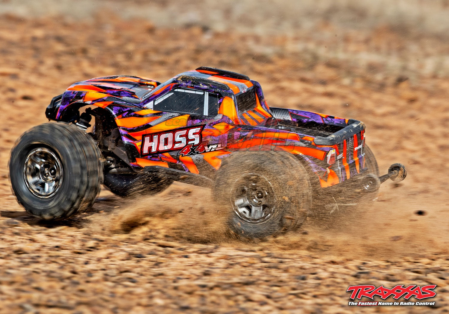 トラクサス Hoss VXL 3S 1/10 4X4 4WDブラシレス RTR モンスタートラック(オレンジ)、TQi 2.4GHzプロポ、TSM、自動転倒回復付き traxxas 90076-4 - RCTRAIL