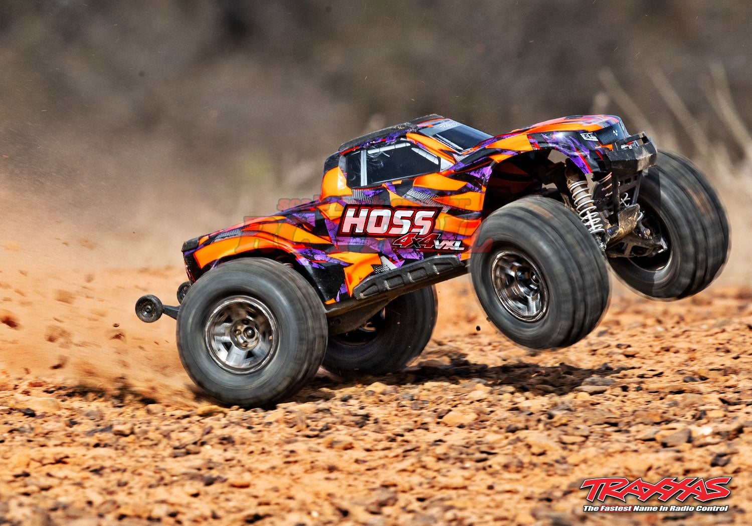 トラクサス Hoss VXL 3S 1/10 4X4 4WDブラシレス RTR モンスタートラック(オレンジ)、TQi 2.4GHzプロポ、TSM、自動転倒回復付き traxxas 90076-4 - RCTRAIL