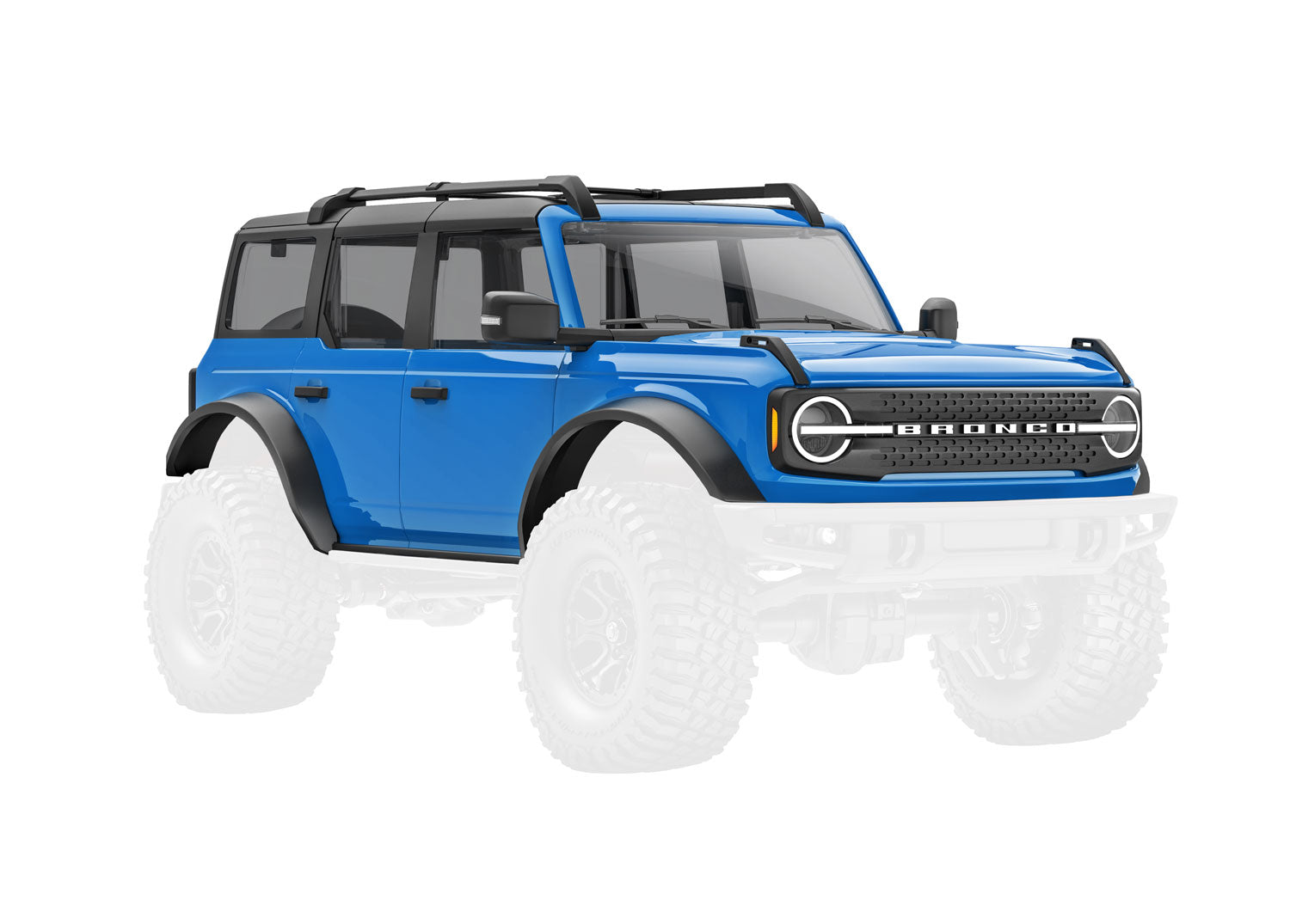 トラクサス 1/18 TRX4M フォード ブロンコ ブルー 塗装済みボディ 9711-BLUE