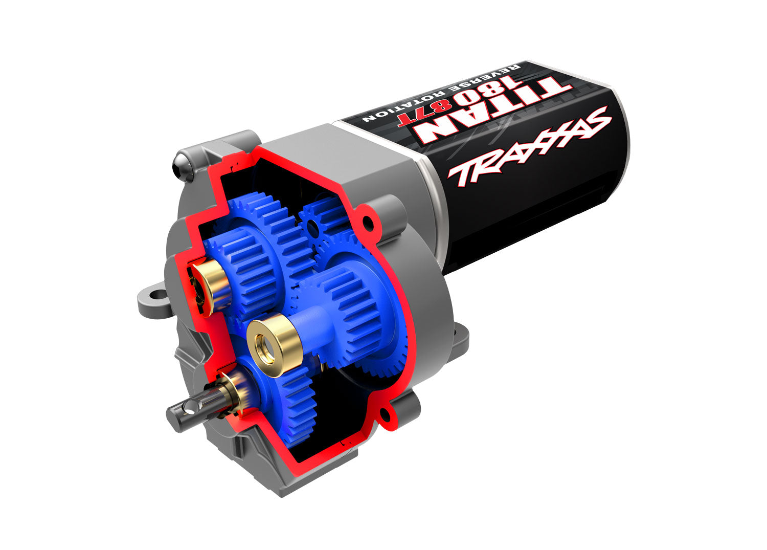 トラクサス 1/18 TRX4M トランスミッション、コンプリート (ハイスピード 減速比 9.7:1) (Titan® 87T モーターを含む) 9791X