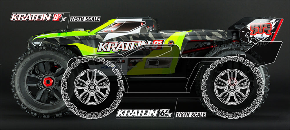 Arrma Kraton 1/5 4WDモンスタートラック(グリーン) ARA110002T1 - RCTRAIL
