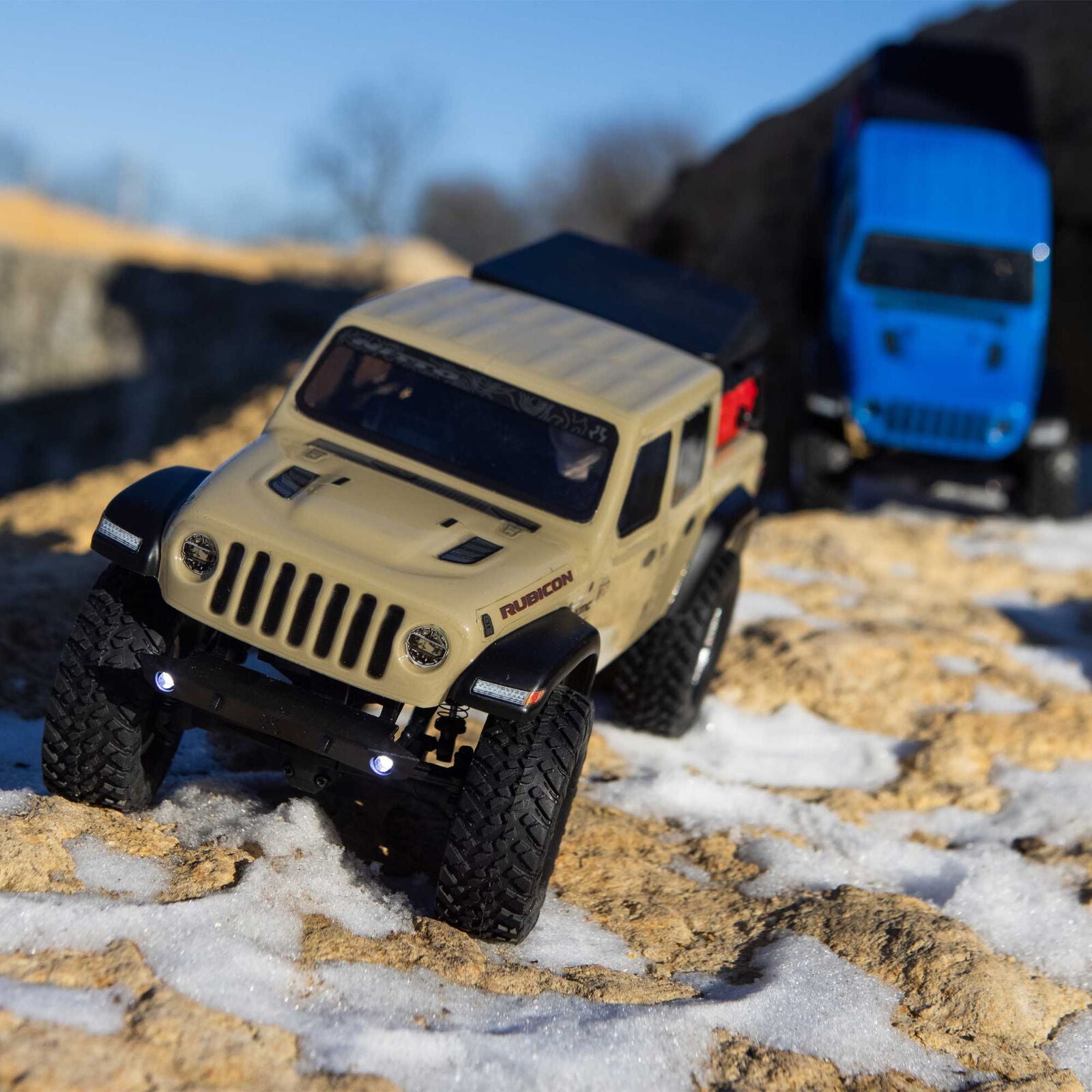 アキシャル 1/24 SCX24 ジープ JT グラディエーター 4WD ロック クローラー RTR ブルー - RCTRAIL