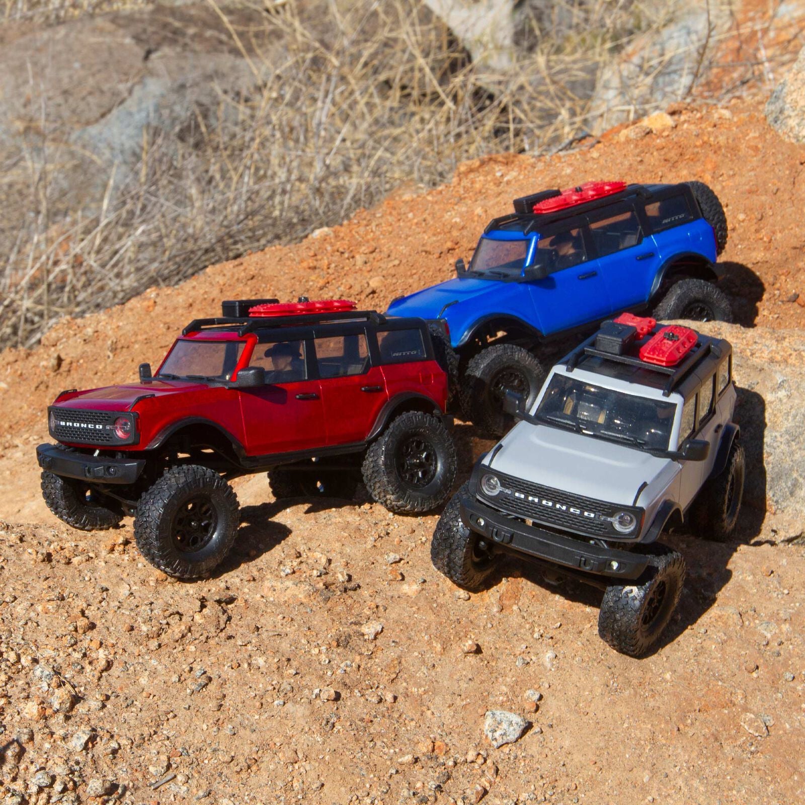 アキシャル 1/24 SCX24 2021 フォード ブロンコ 4WD トラック RTR レッド - RCTRAIL