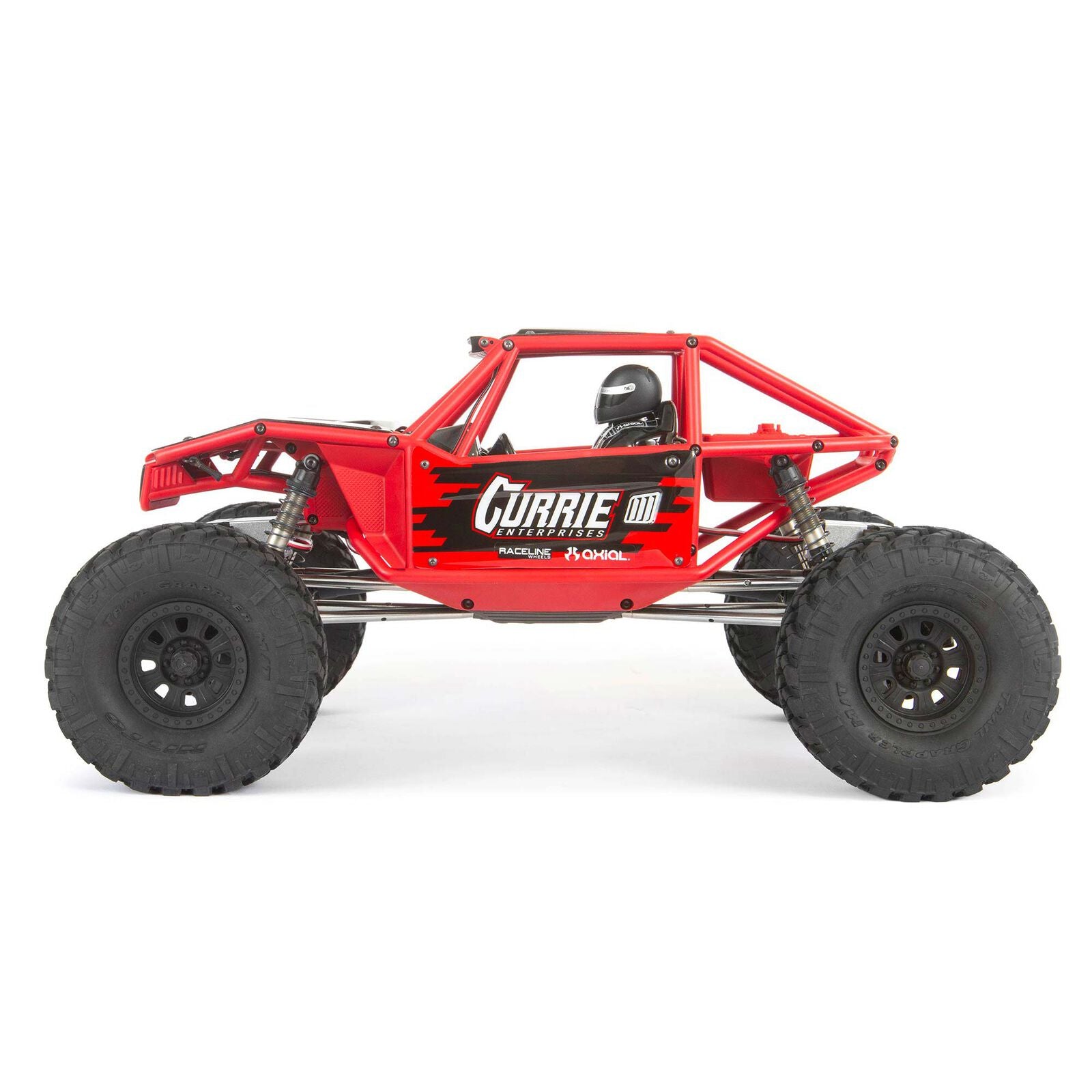 アキシャル 1/10 カプラ 1.9 4WS アンリミテッド トレイル バギー RTR、レッド AXIAL - RCTRAIL